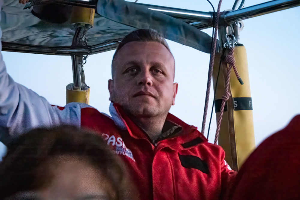 Our balloon pilot