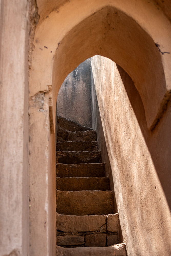 Stairs at the back