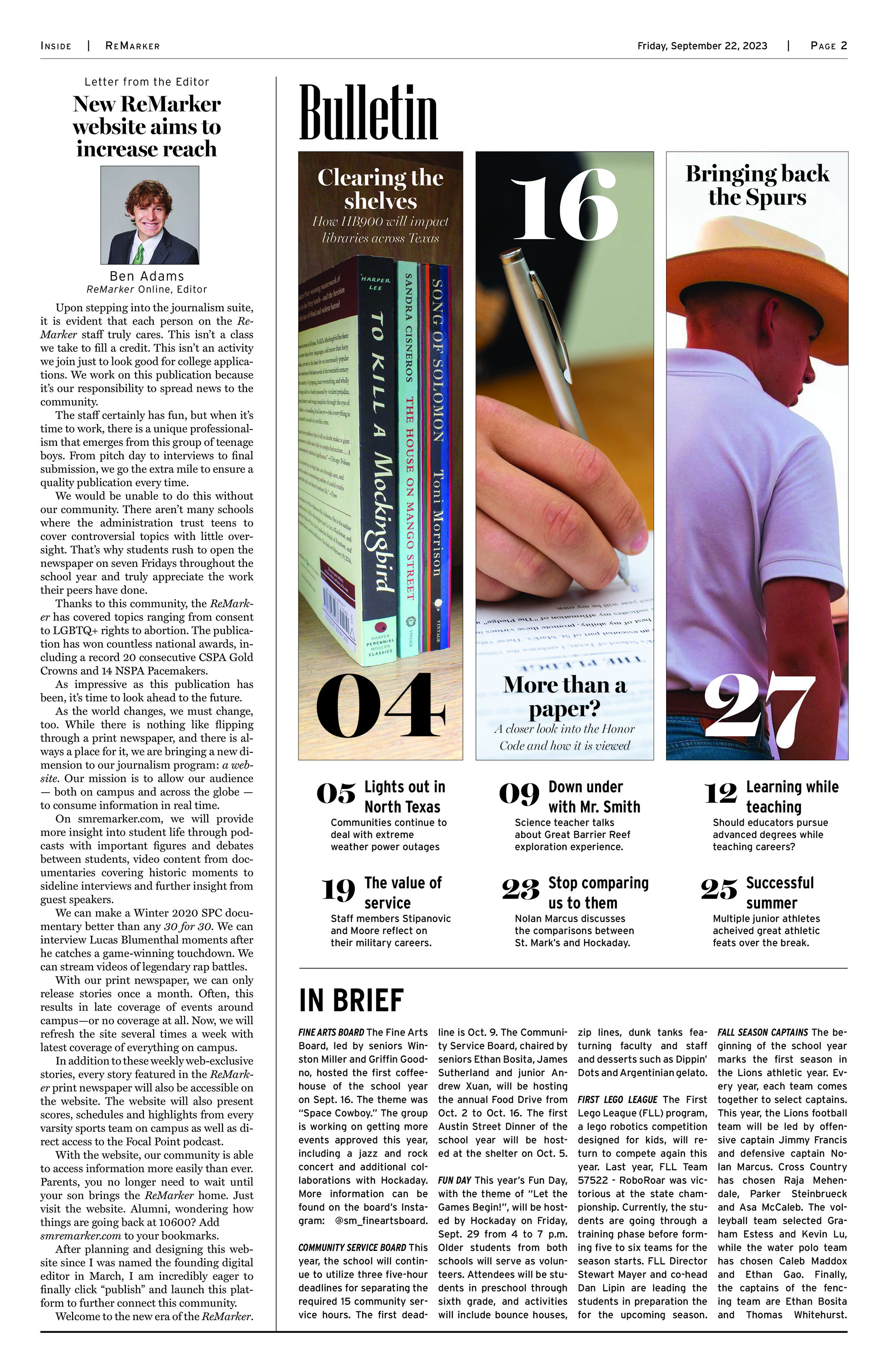 Pg. 2 - Sep. 2023 - Vol. 70, Iss. 1