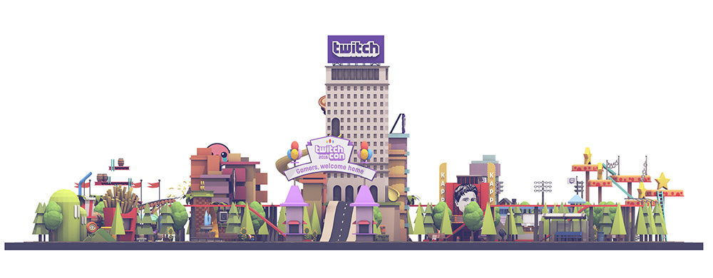 Green Hill Zone by Timothy J. Reynolds for Twitch on Dribbble