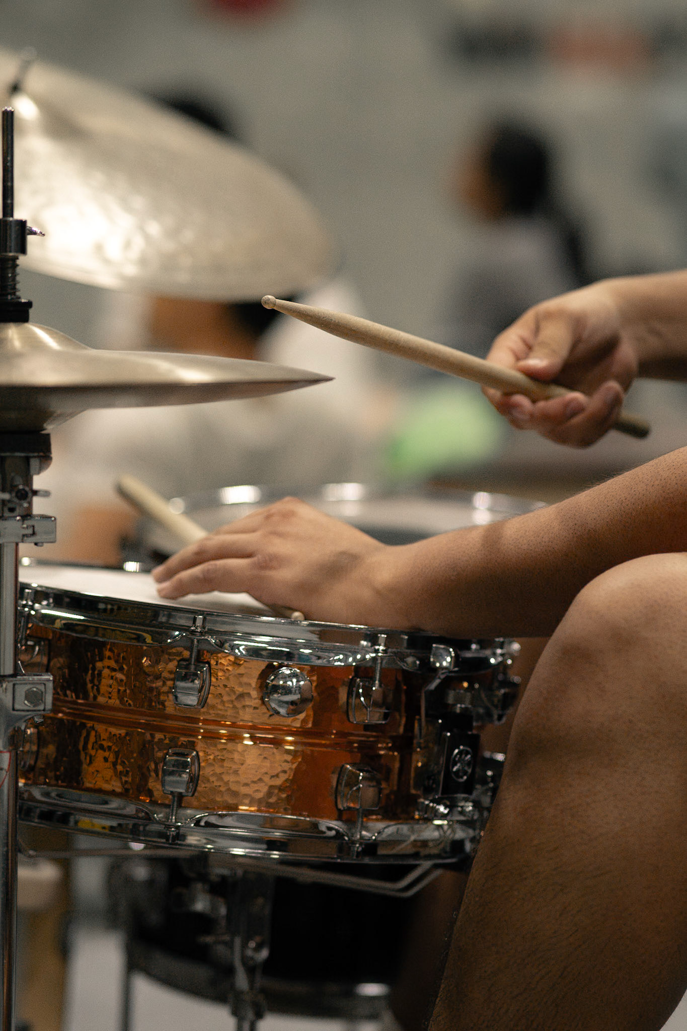 Drummer photographed by Francisco Santiago on 2025.05.28 at LA Boulders in Los Angeles, CA. Shot using a Sony A7III.
