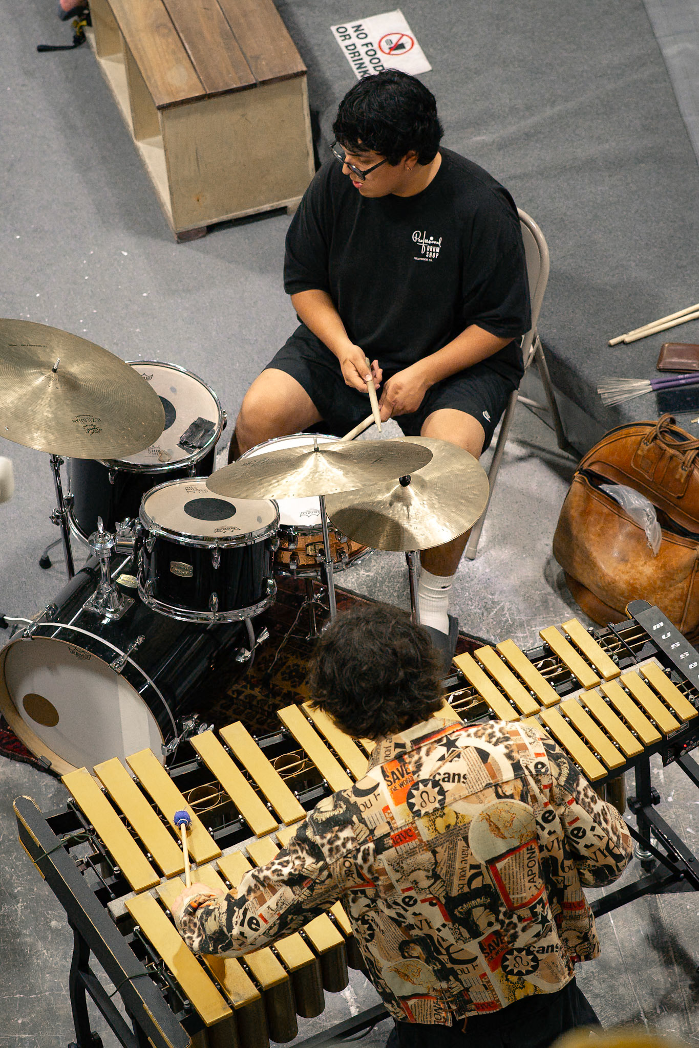 Drummer photographed by Francisco Santiago on 2025.05.28 at LA Boulders in Los Angeles, CA. Shot using a Sony A7III.