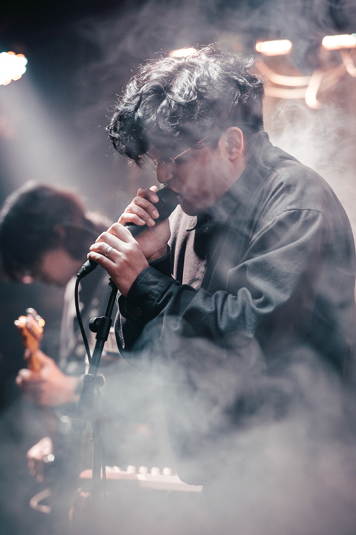Corbeau Hangs photographed by Francisco Santiago on 2026.04.04 at Sid the Cat Auditorium in Los Angeles, CA. Shot using a Sony A7III.