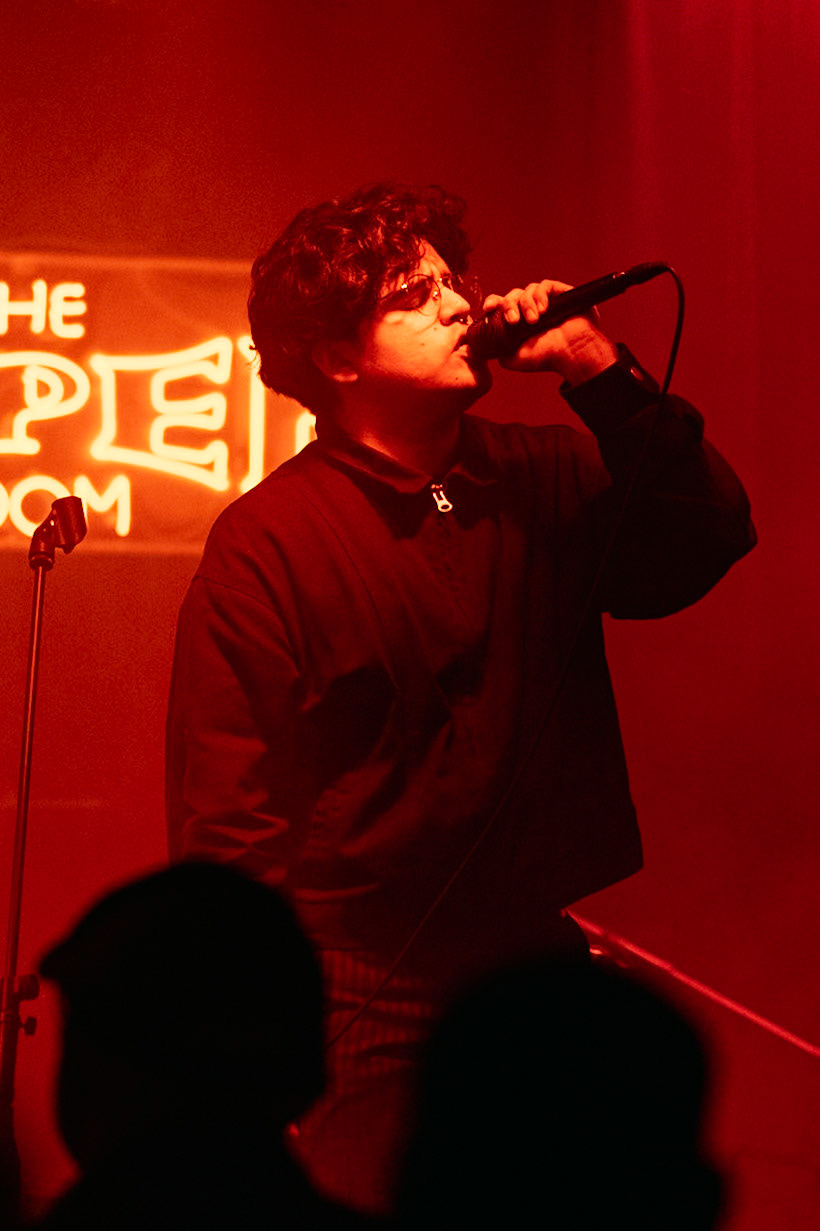 Corbeau Hangs photographed by Francisco Santiago on 2026.04.04 at Sid the Cat Auditorium in Los Angeles, CA. Shot using a Sony A7III.