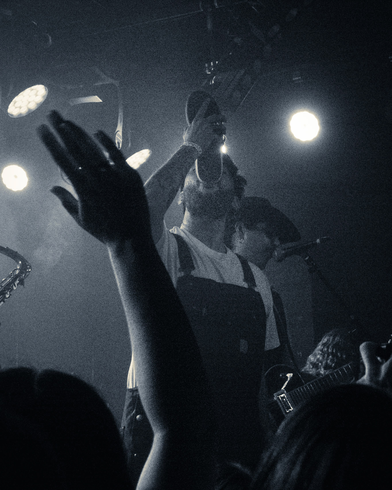 Israel's Arcade photographed by Francisco Santiago on 2024.09.06 at The Teregram Ballroom in Los Angeles, CA. Shot using a Sony RX100V.