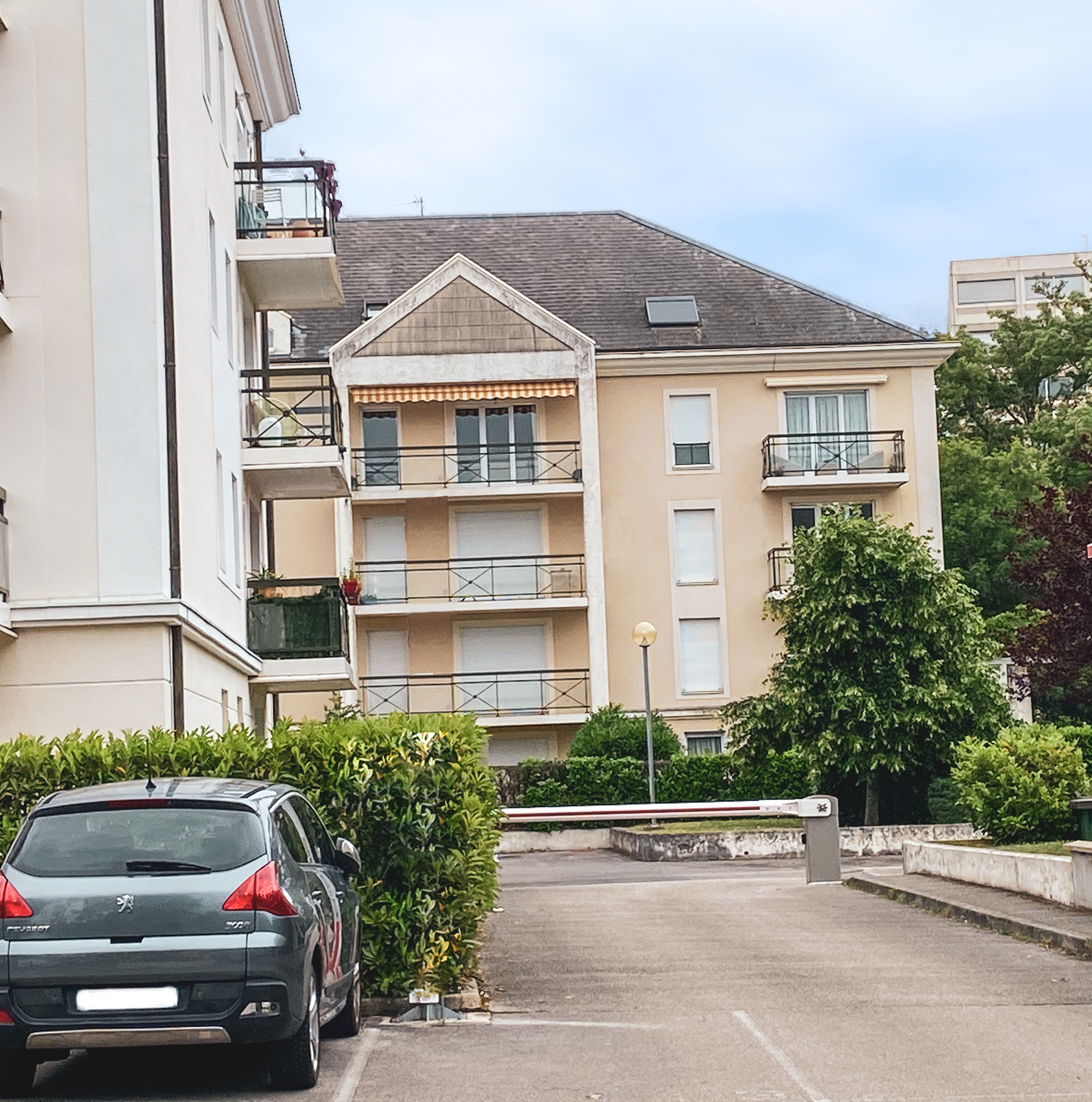 Vue du complexe d'appartements