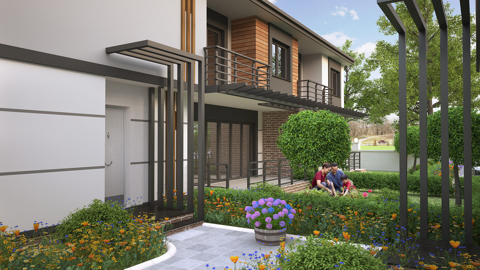 Bir Villa Projesi Dış Görselleştirme