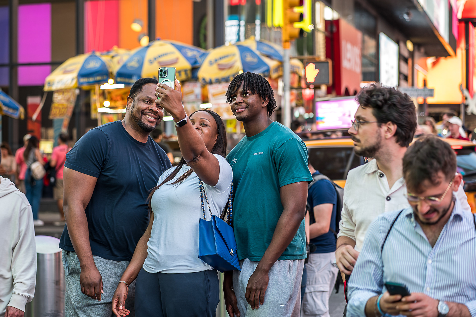 Visitors on Times Square