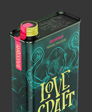lovecraft bottle, top view