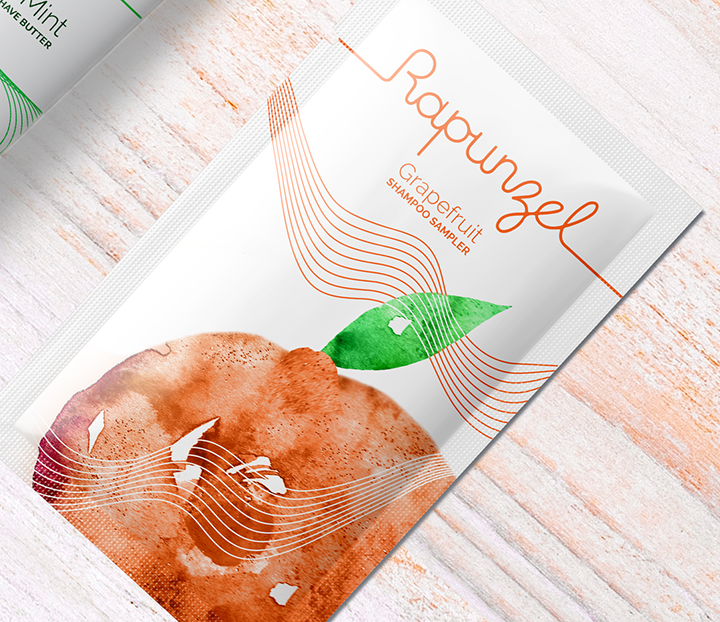 Rapunzel grapefruit shampoo sampler
