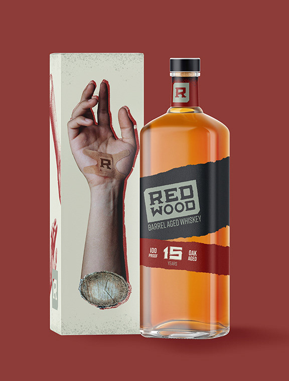 Another Redwood bottle, an alternate color palette