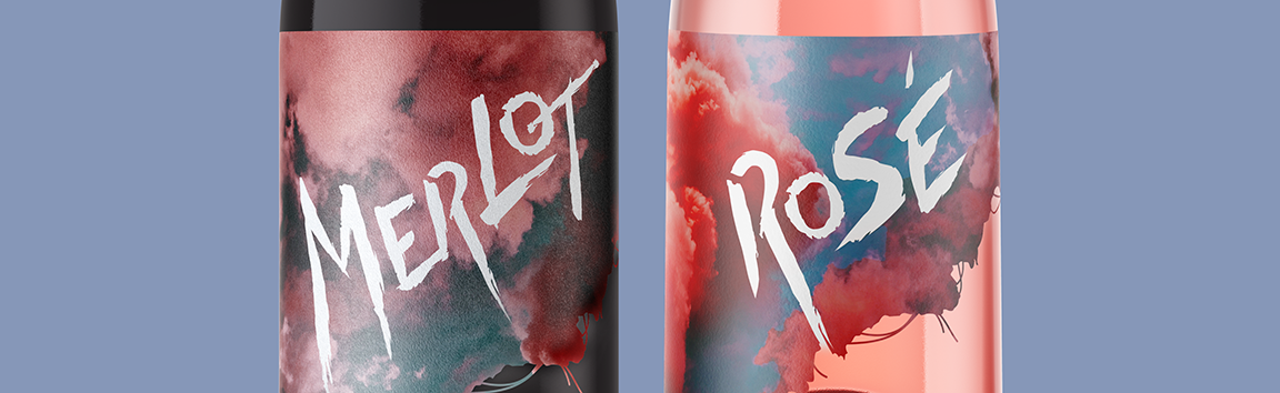 les miserables bottle labels up close