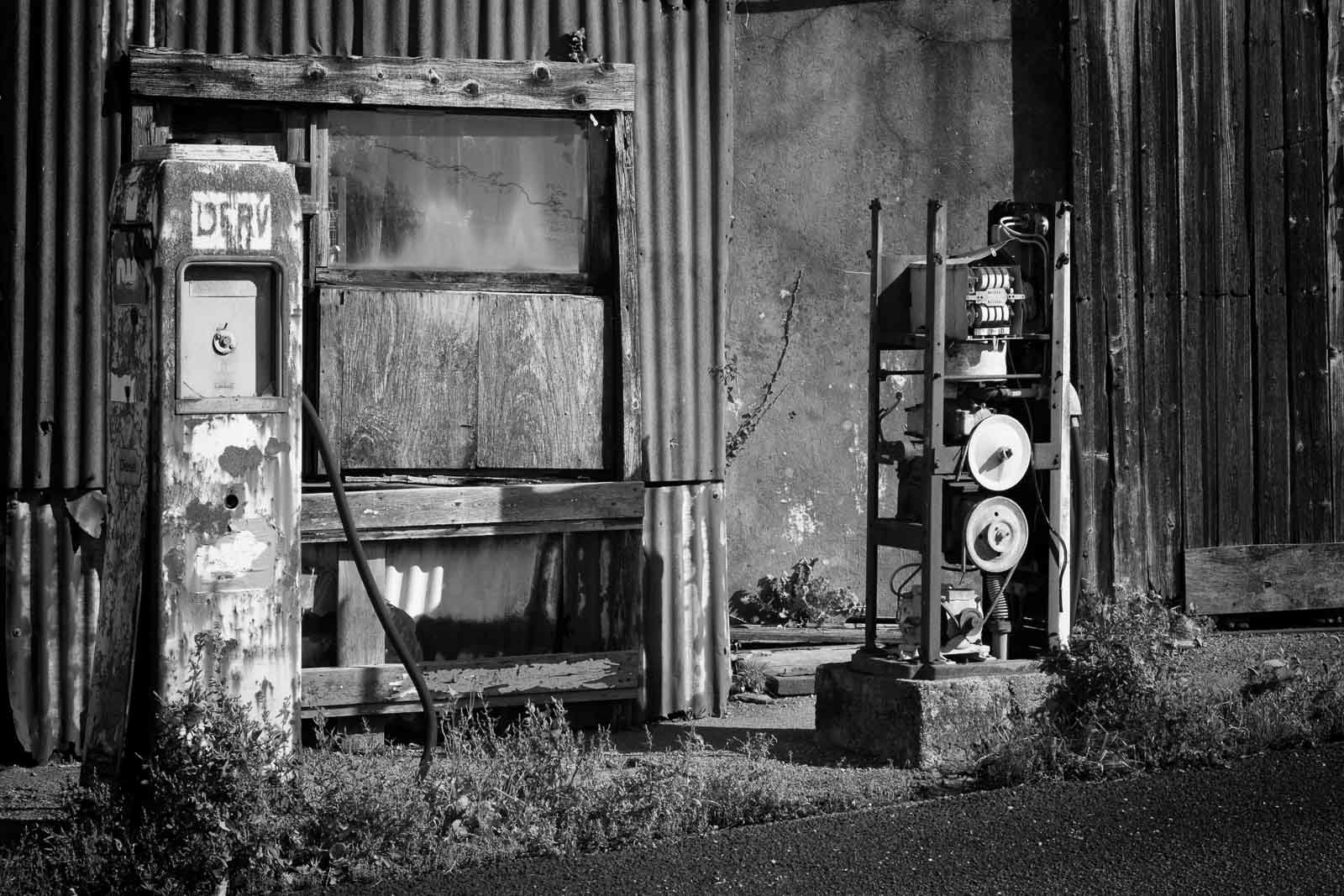 An abandoned filling station, Llanrug