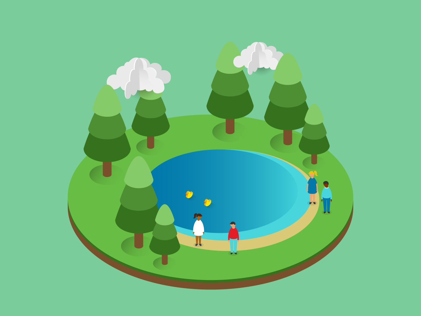 syrenis lake illustration