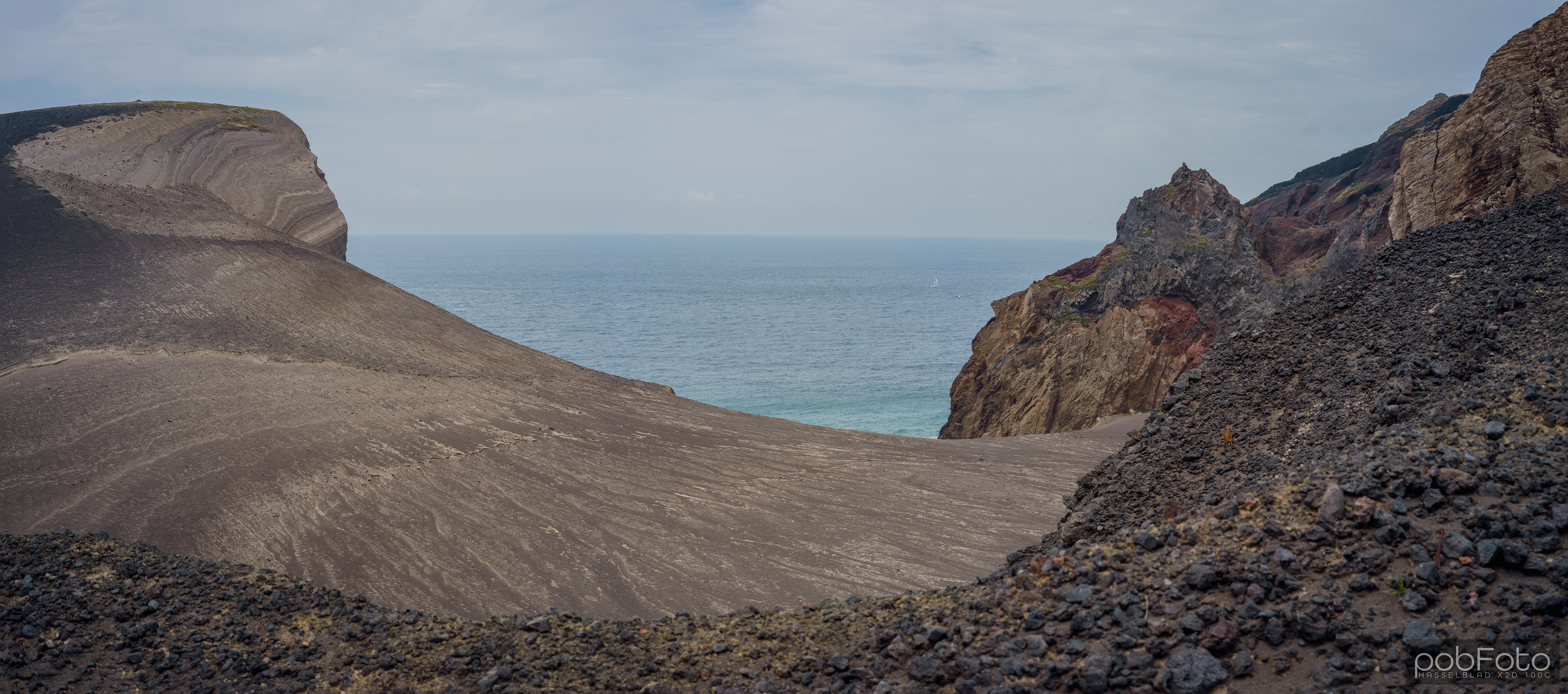 Three shot pano - Vulcão Dos Capelinhos, Ilha Do Faial