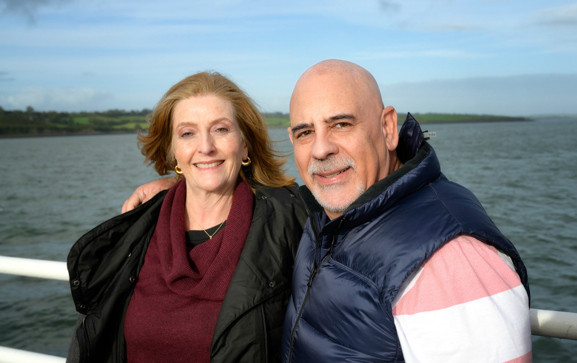 Maria Olga and Jaime on the Shannon Ferry