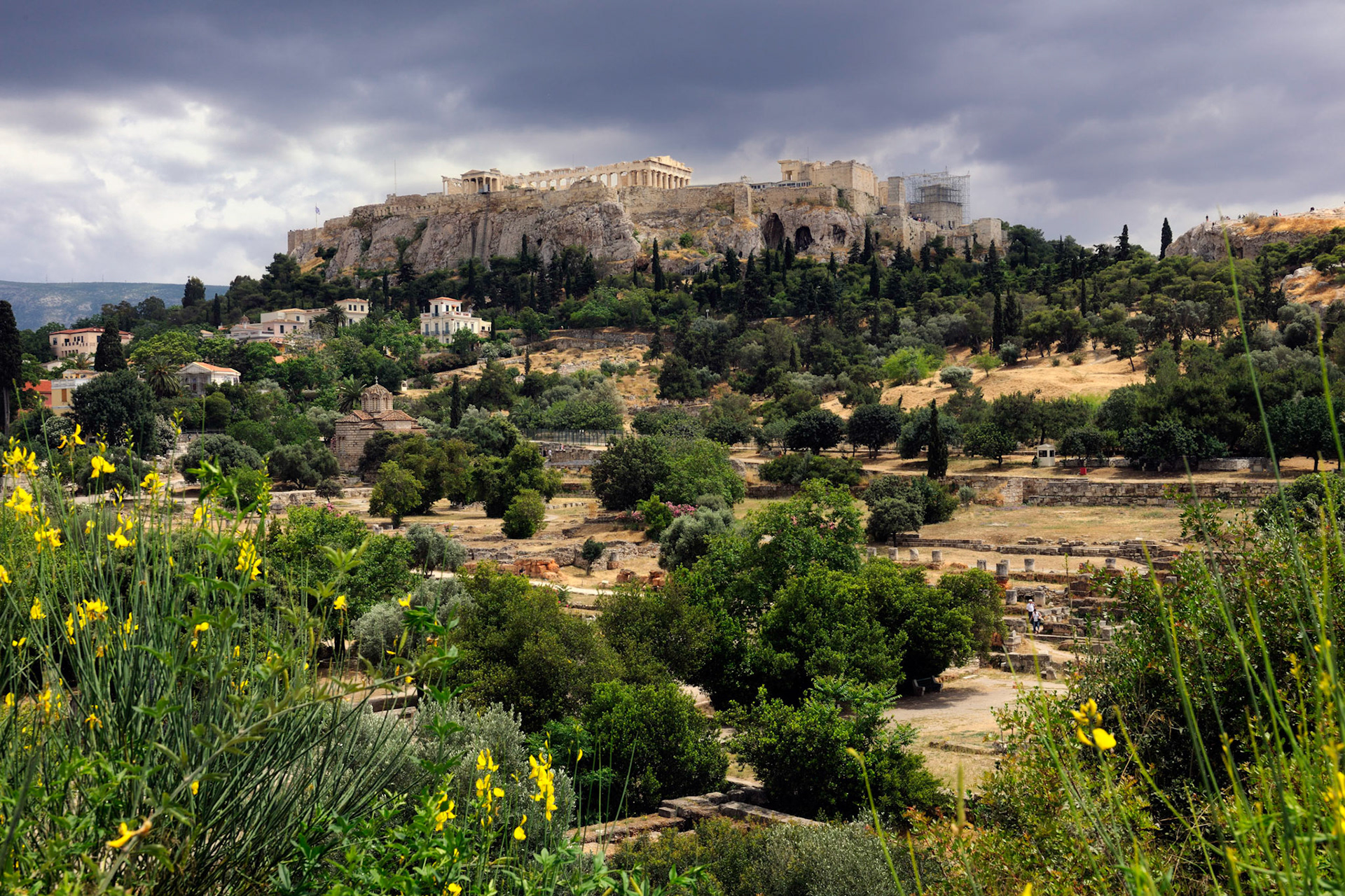 View of Acropolis from Temple of Ares