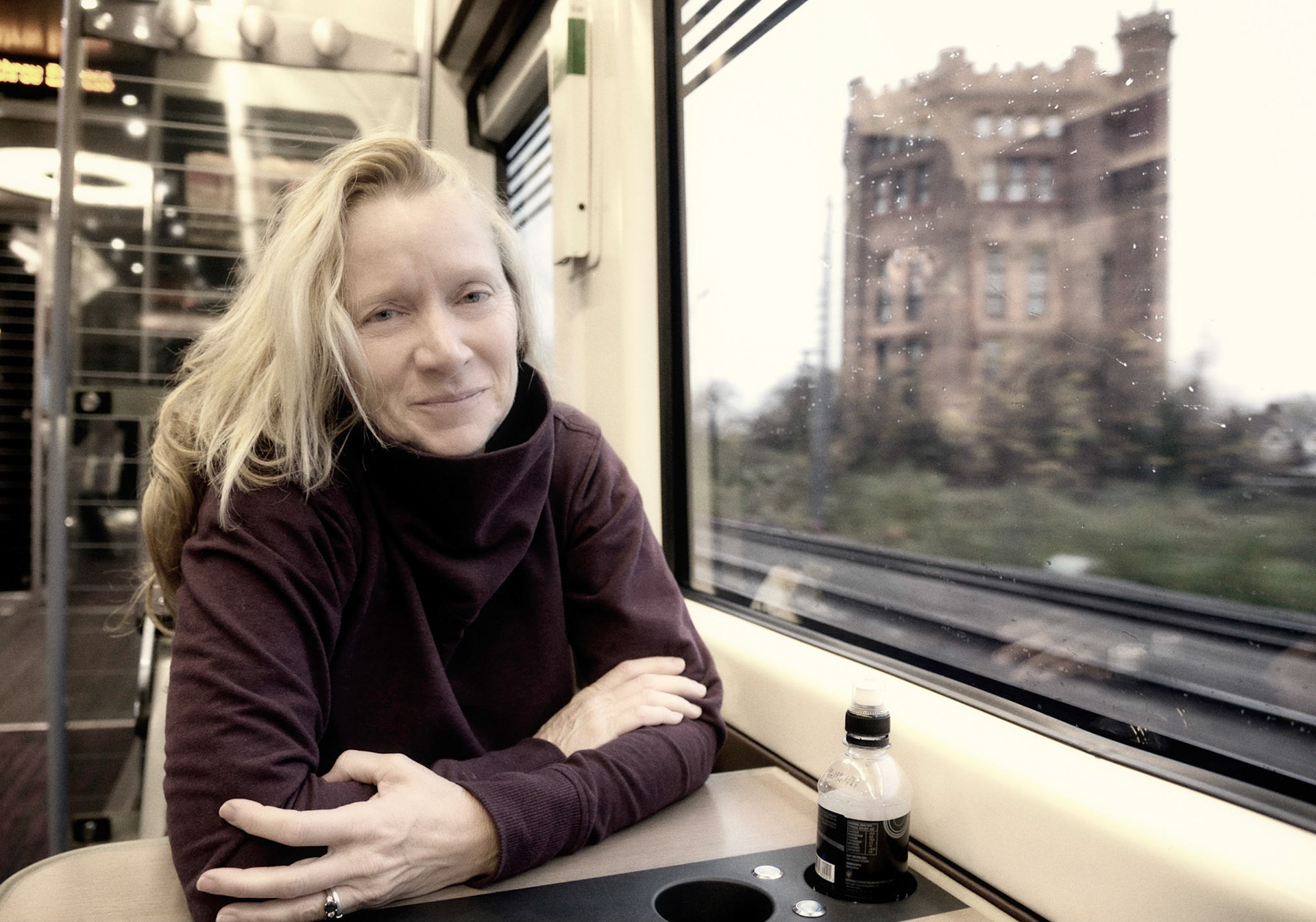 Returning to the airport on the Heathrow Express