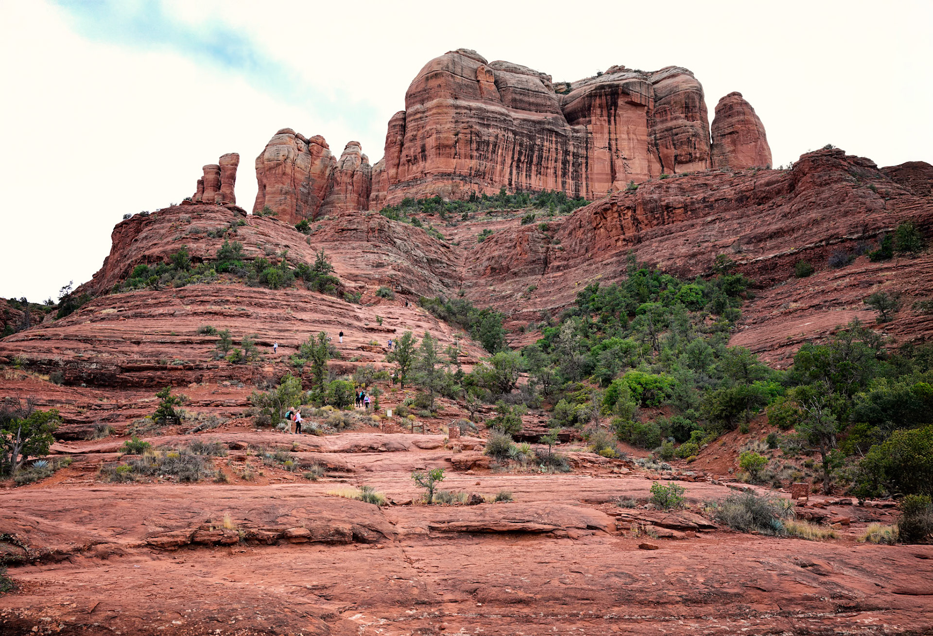 Climbing the Cathedral Rock Trail