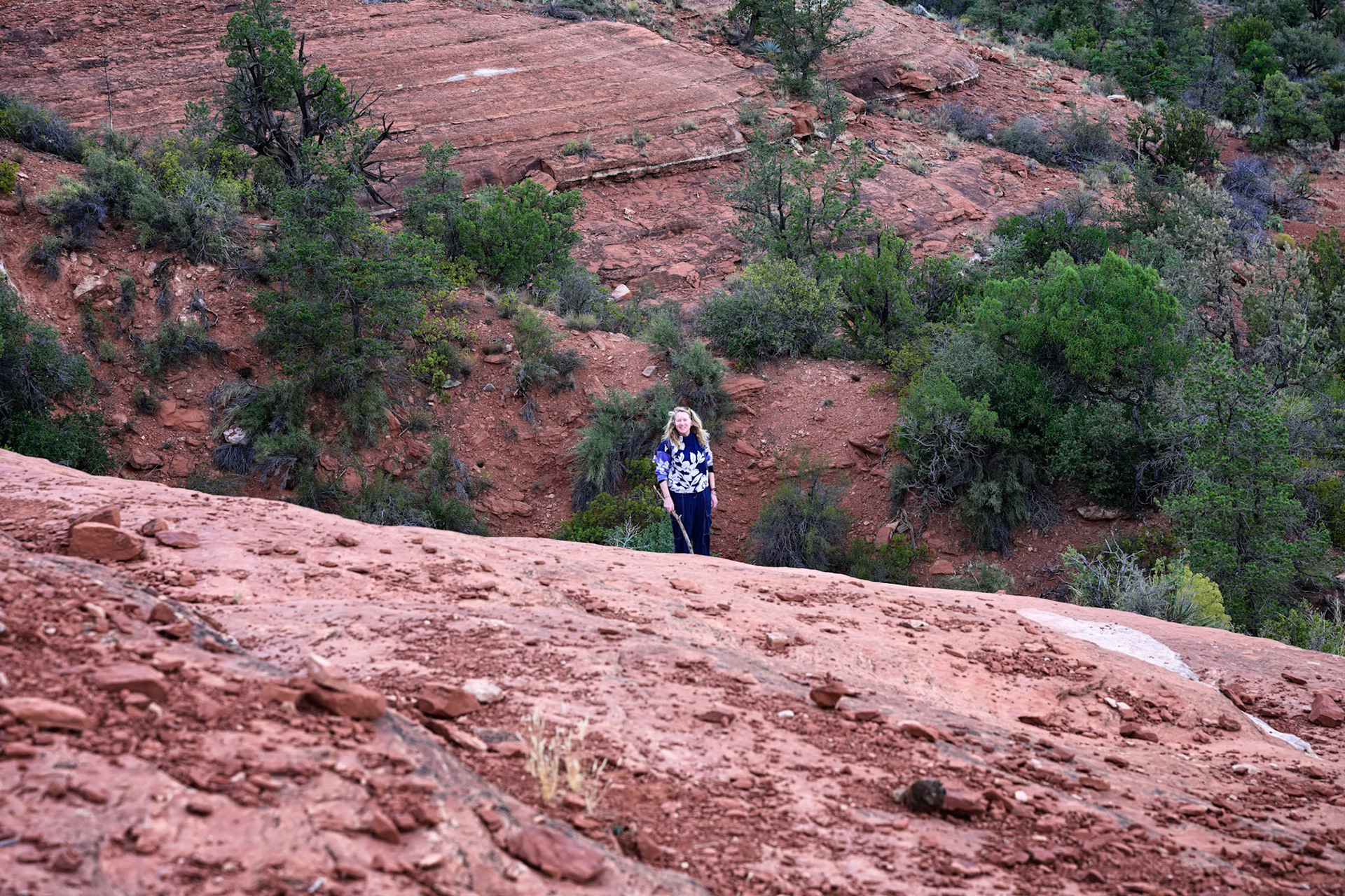 Climbing the Cathedral Rock Trail