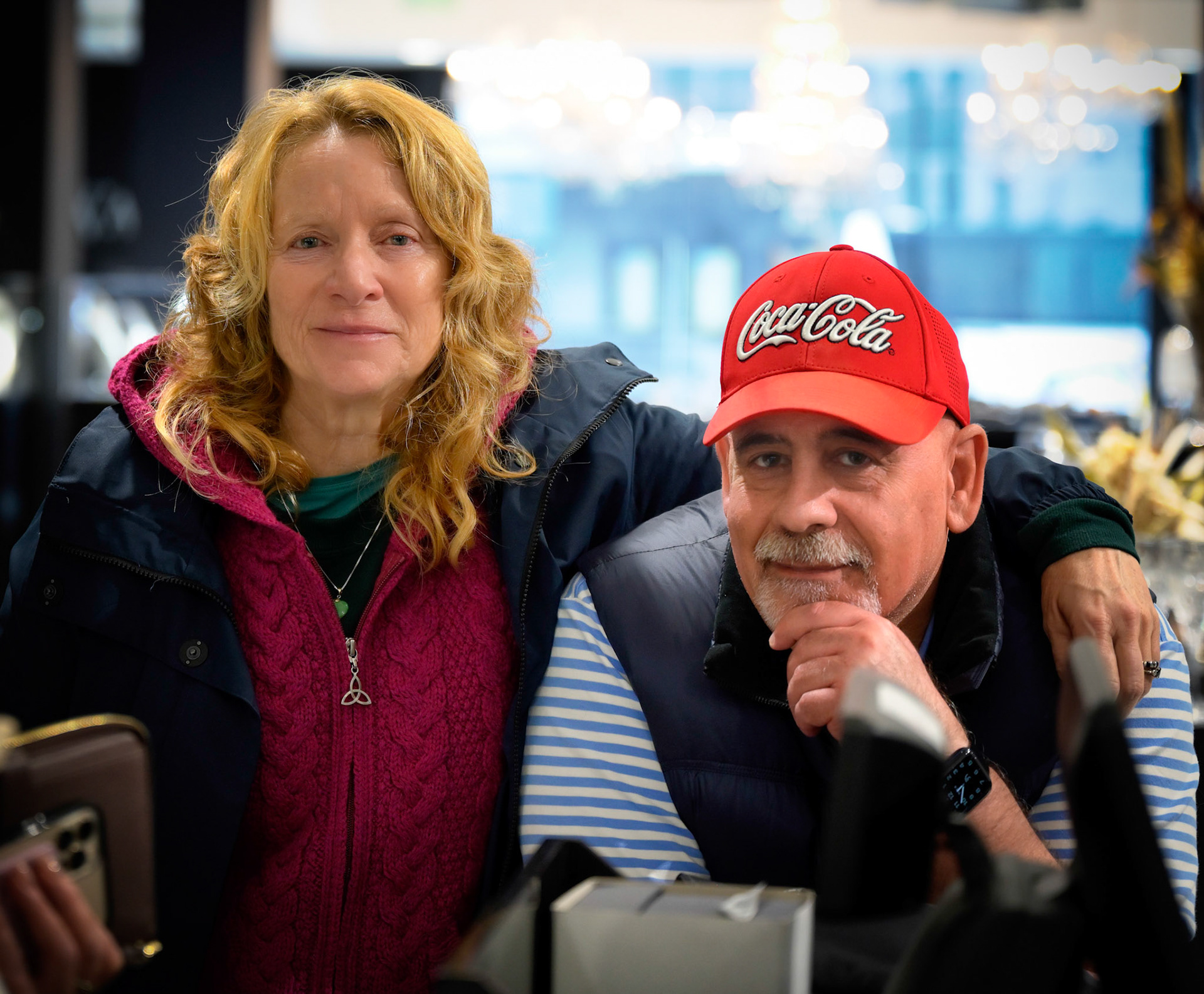 Jan Marie and Jaime at the House of Waterford Crystal factory