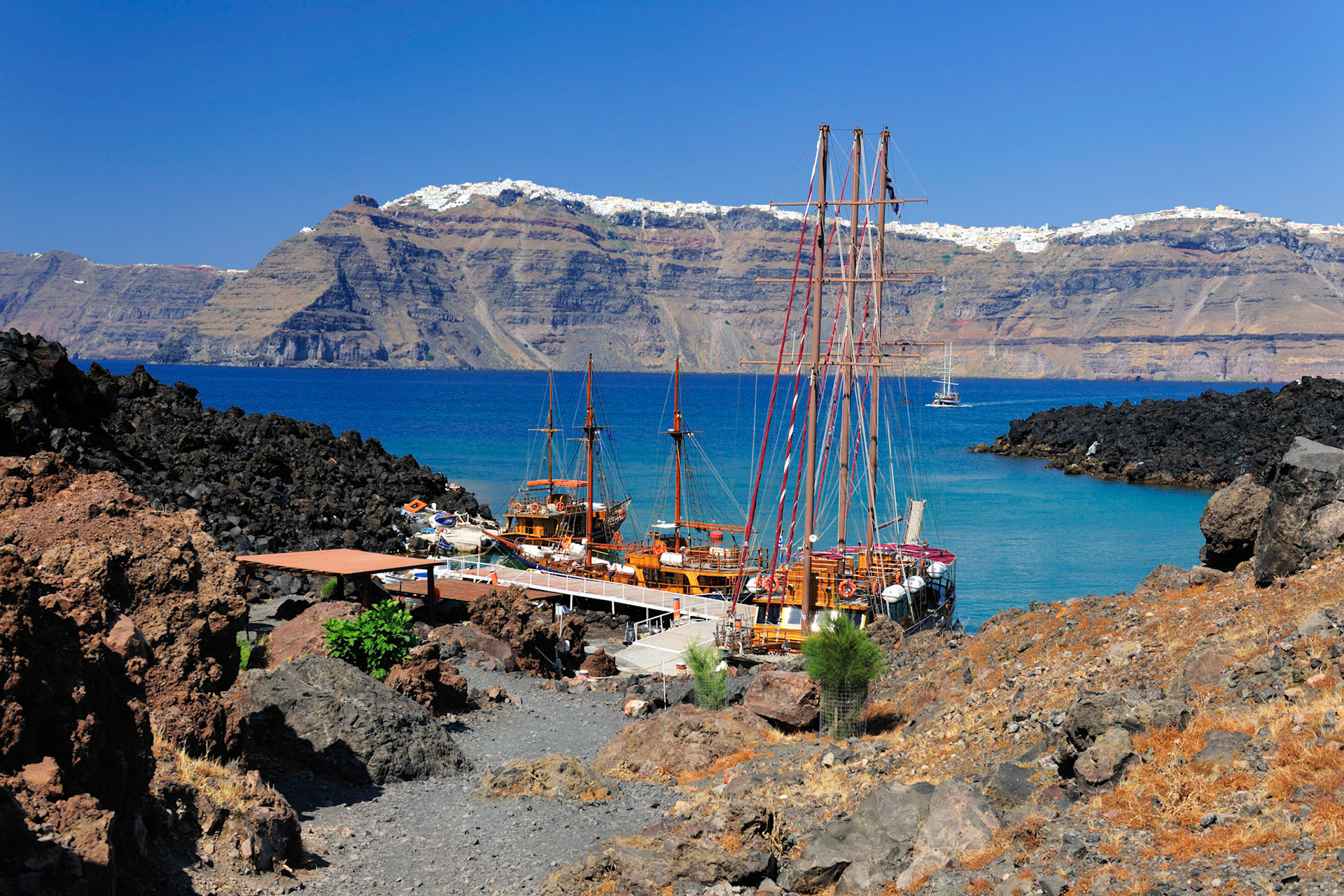 Docked at Volcano Island