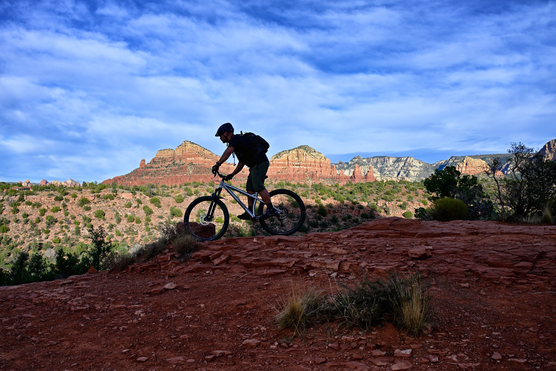 Mountain Biker on Cathedral Rock