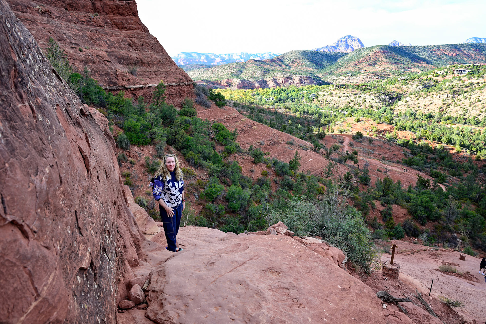 Climbing the Cathedral Rock Trail
