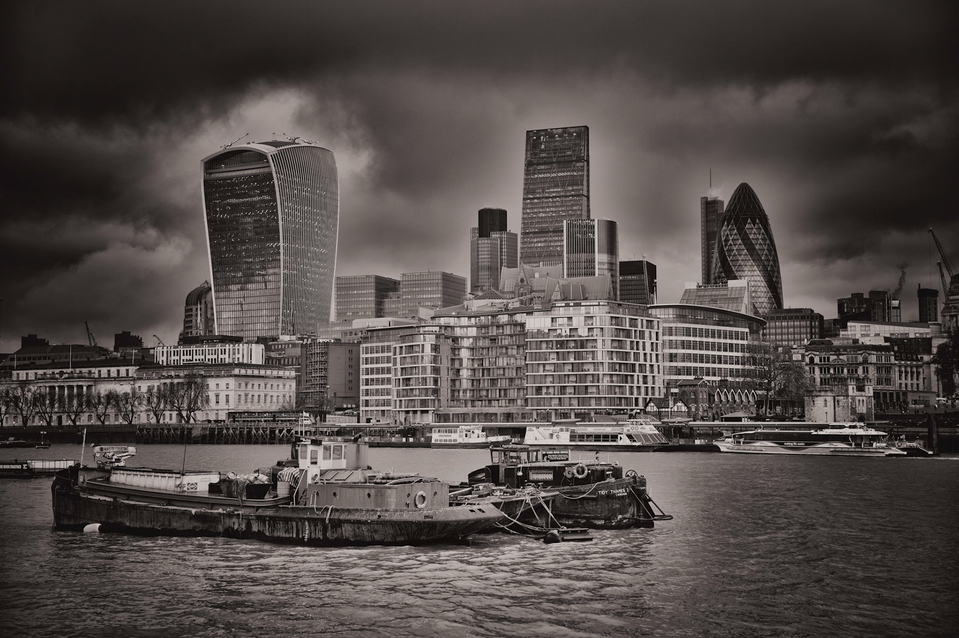 A gloomy London day