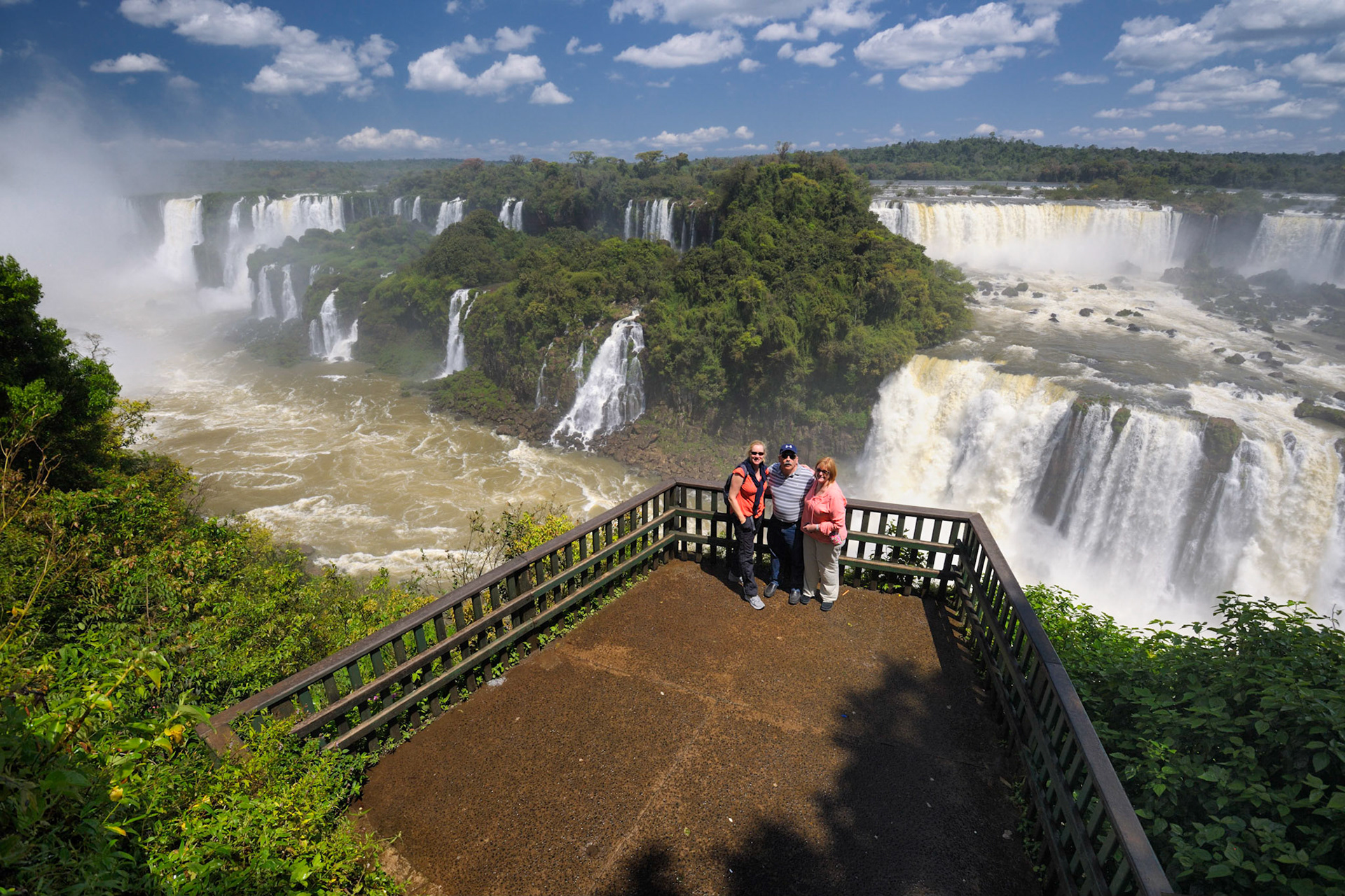 View from the Brazil side of Iguazu Falls