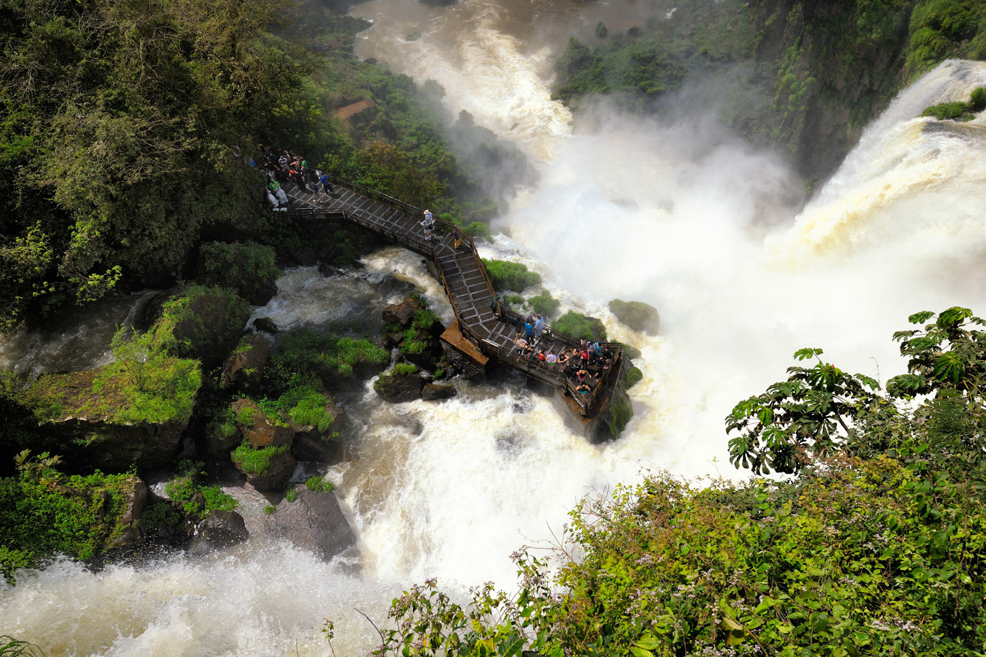 View from above at Salto Bossetti