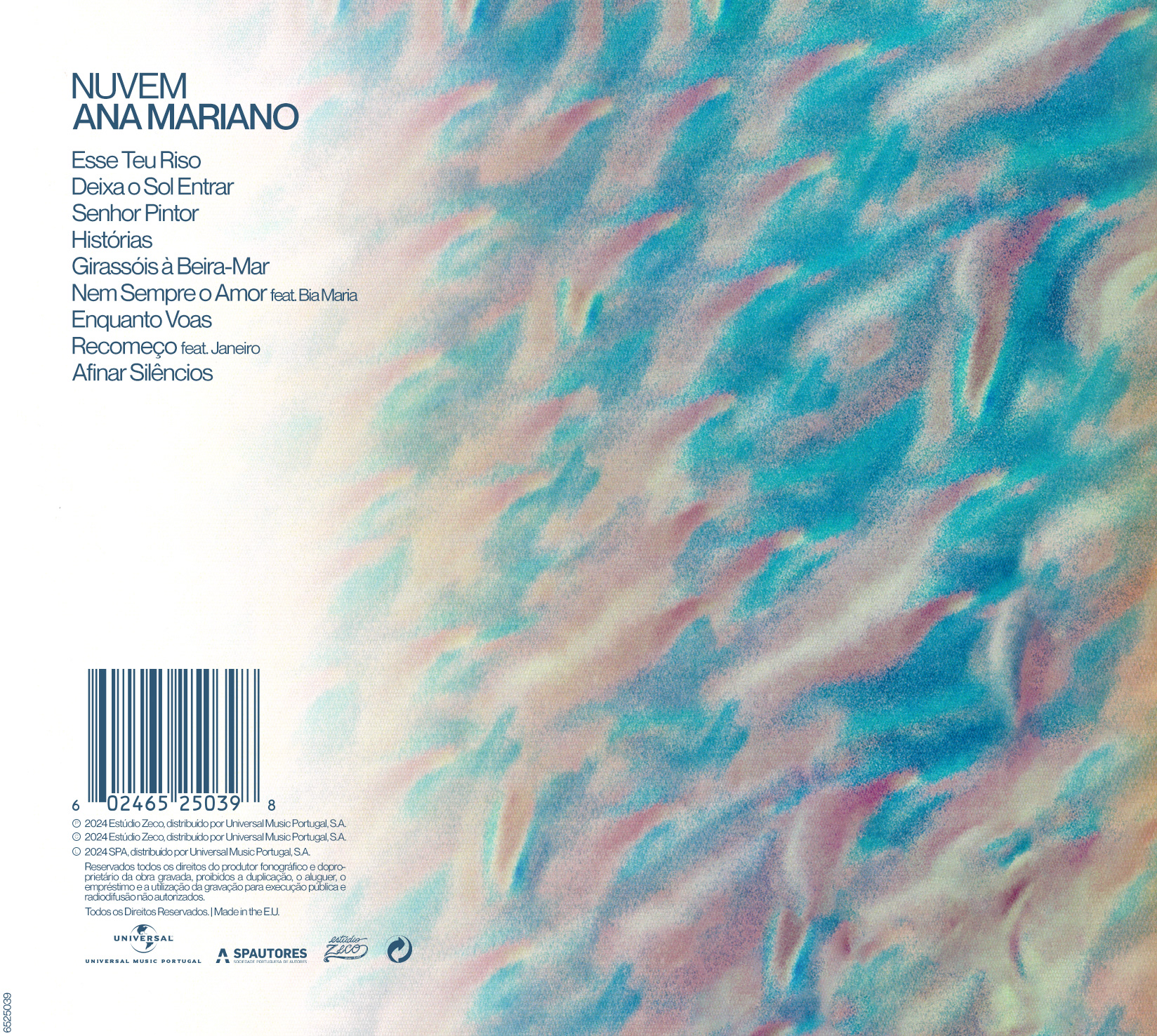 Final Album Tracklist for "Nuvem"