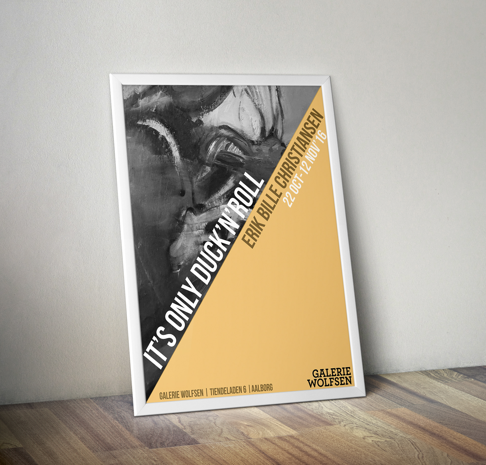 Poster for Erik Bille Christiansen Exhibition, Aalborg