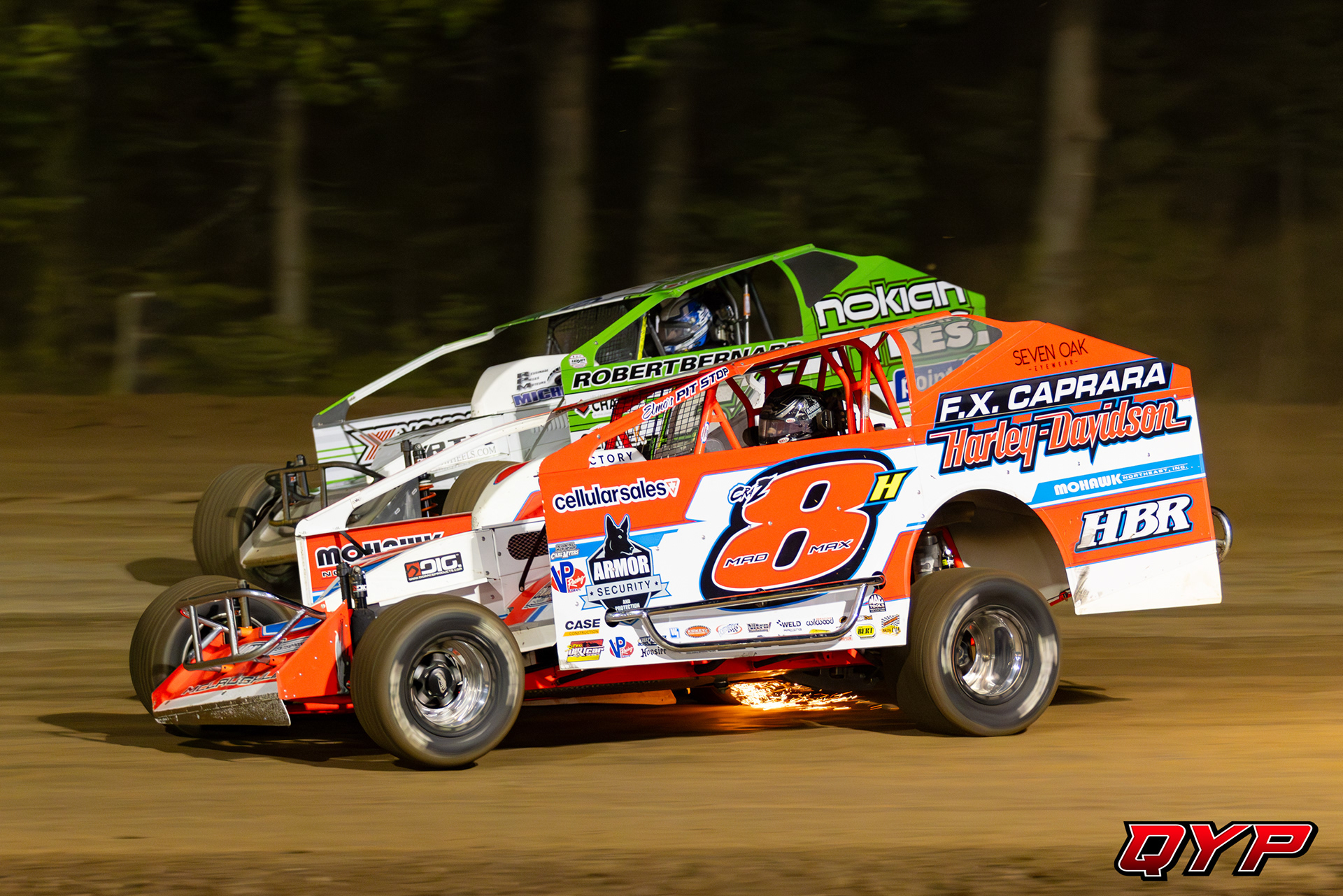 #8H Max McLaughlin. #54 Steve Bernard. Albany-Saratoga Speedway SDS. 6/13/23