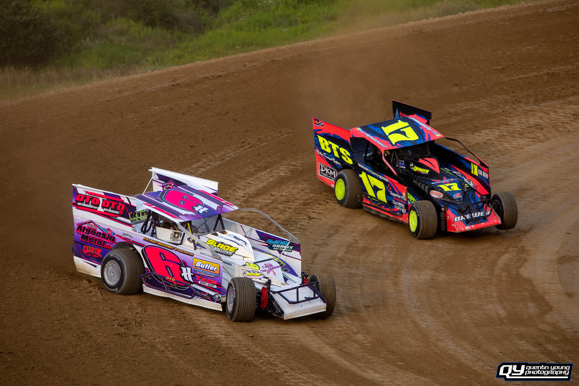 #6h JR Hurlburt. #17 Dayton Brewer. Woodhull Raceway STSS.  8/10/21