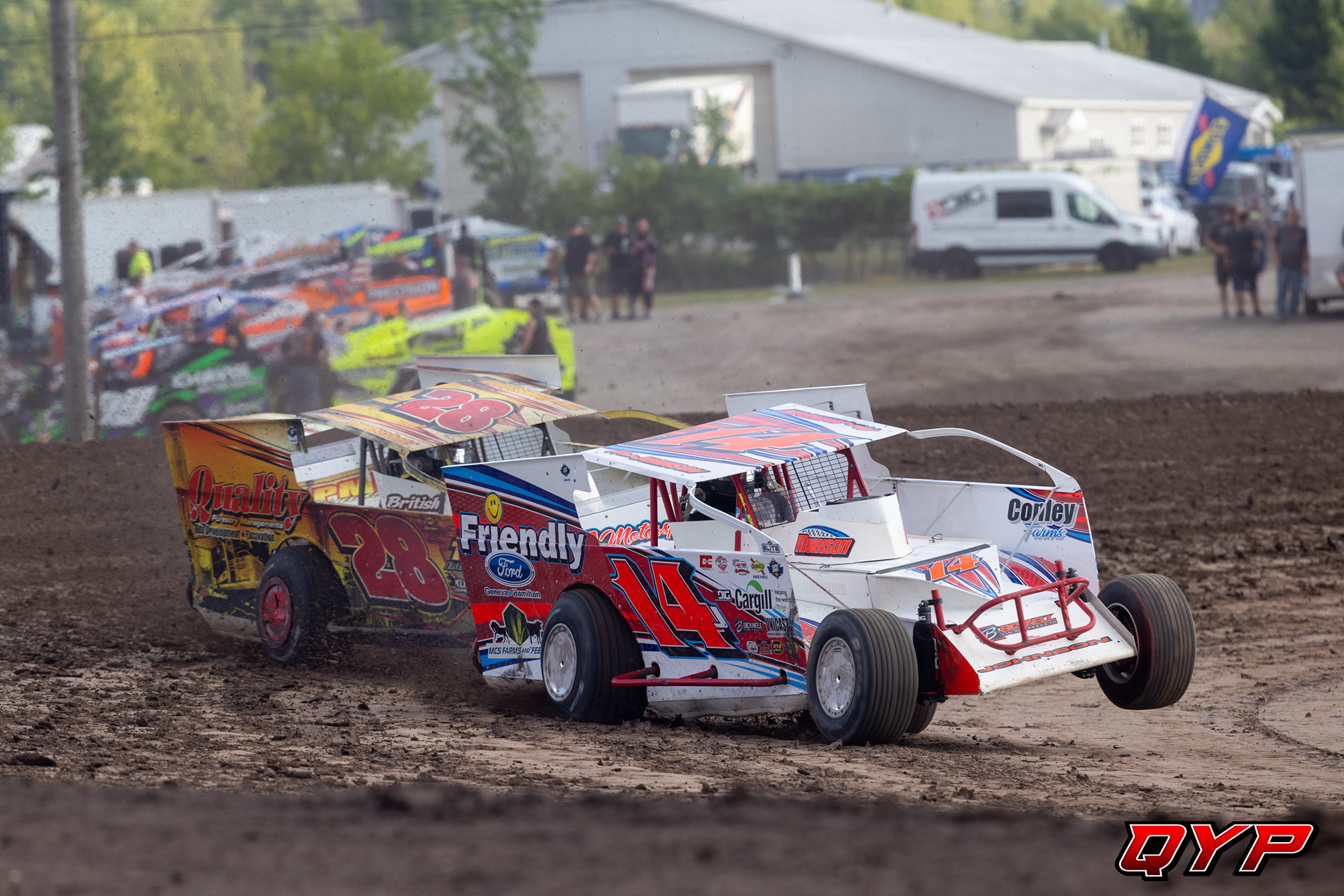 #14J Alan Johnson. #28 Mike Trautschold. Utica-Rome Speedway STSS. 7/21/22