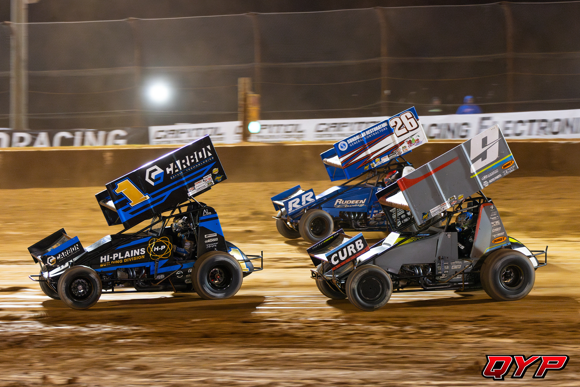 #1 Brenham Crouch. #9 Kasey Kahne. #26 Zeb Wise. Golden Isles Speedway High Limit. 2/22/24