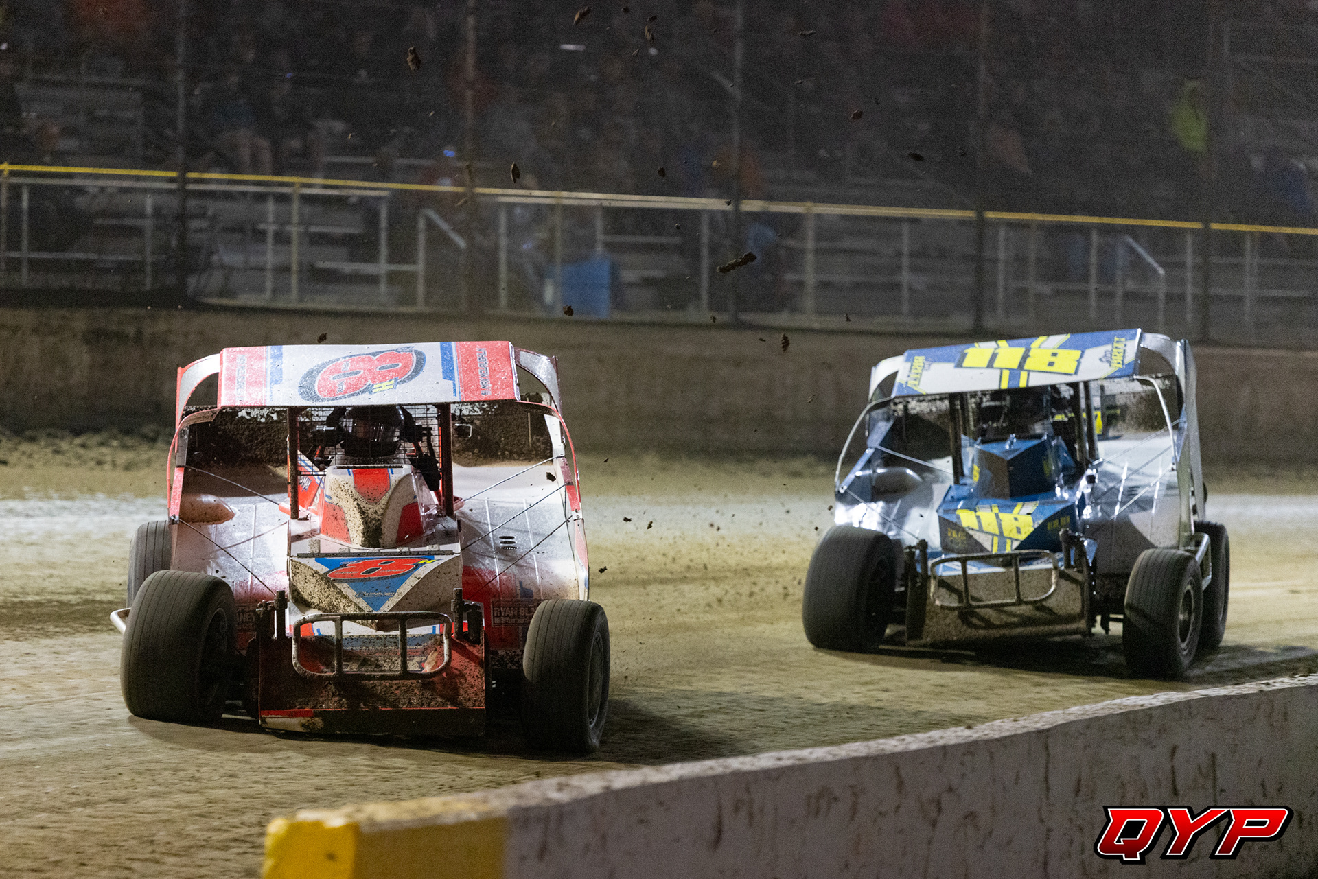 #8H Max McLaughlin. #118 Jimmy Britt. Volusia Speedway Park SDS. 2/16/22