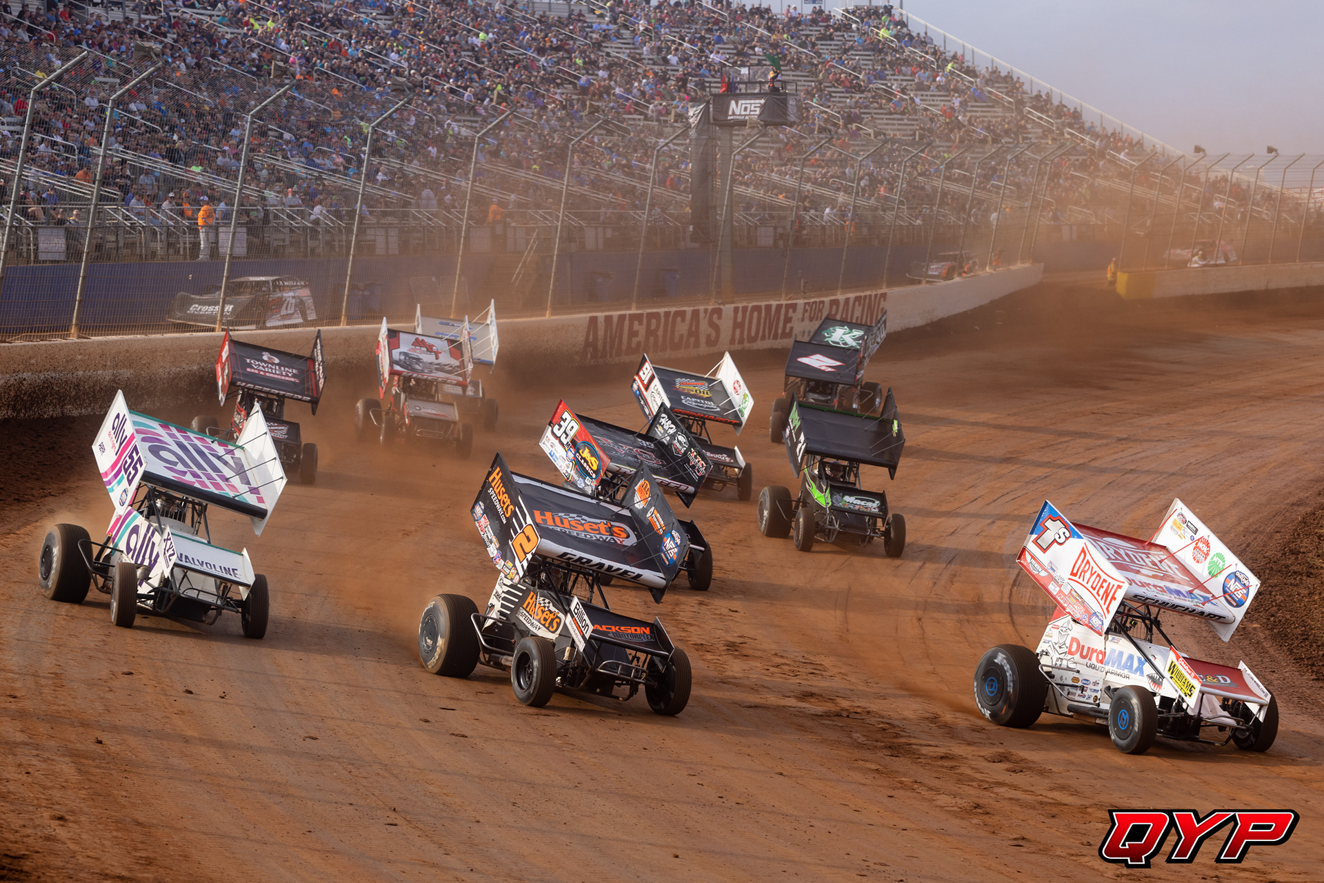 #1S Logan Schuhart. #2 David Gravel. #55 Cole Macedo. The Dirt Track at Charlotte WoO. 11/5/22
