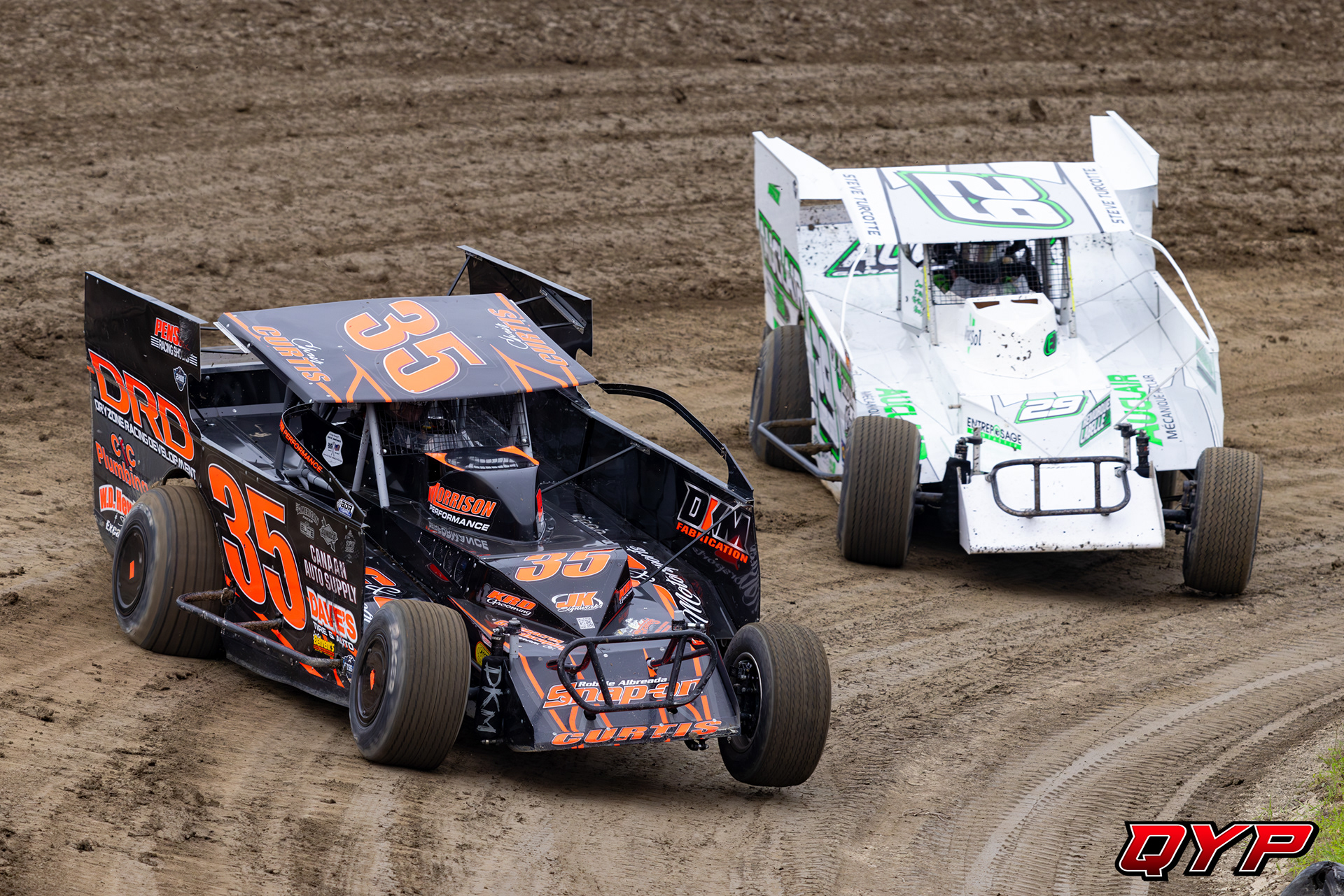 #35 Chris Curtis. #29 Steve Turcotte. Le RPM Speedway STSS. 7/26/23