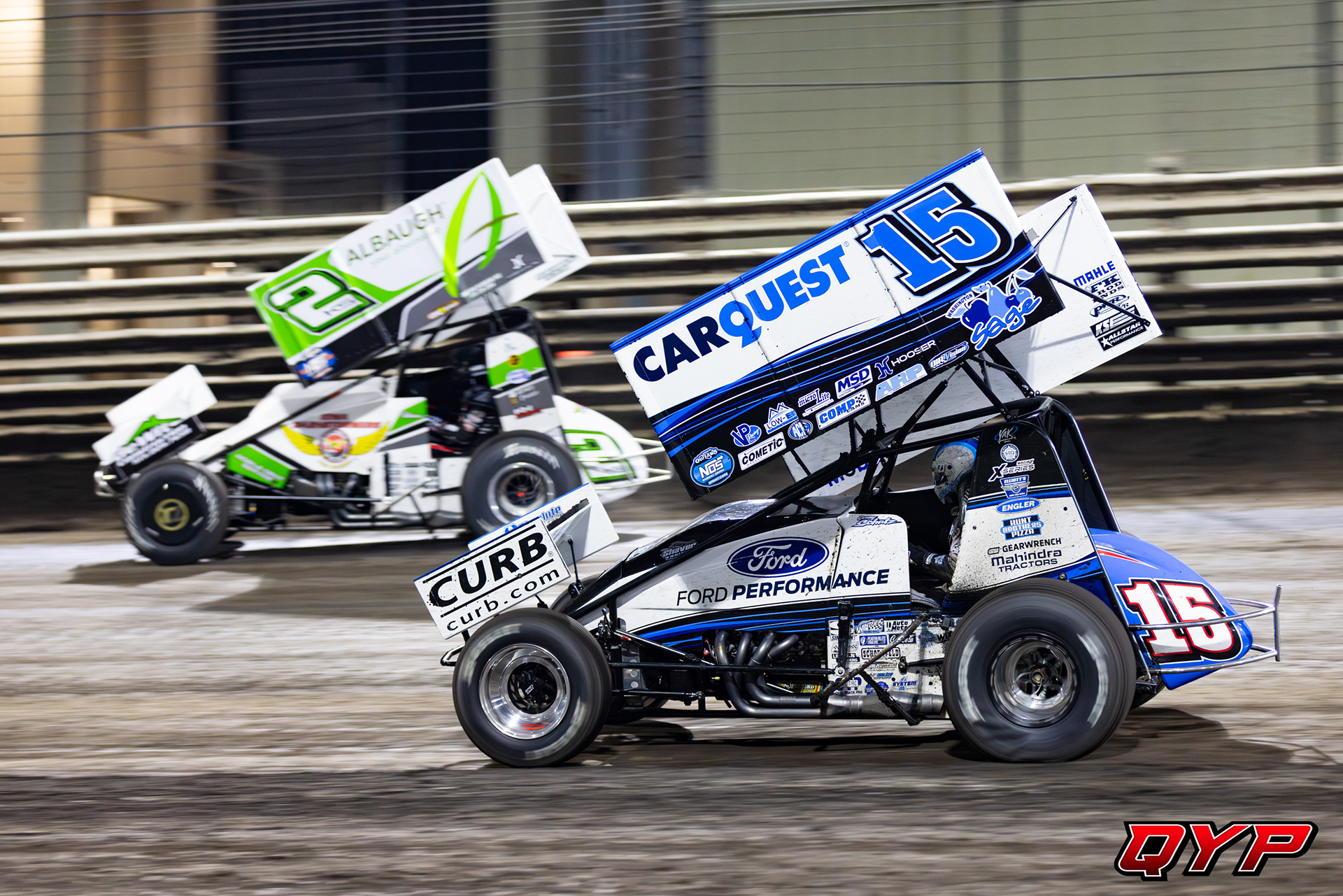 #15 Donny Schatz. #2KS Chase Randall. Knoxville Raceway. 8/9/23