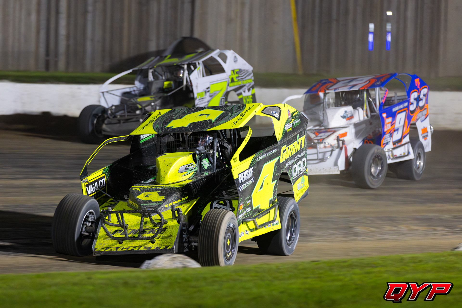 #4 Andy Bachetti. #9 Marc Johnson. #7D Tyler Dippel. Fonda Speedway STSS. 9/16/23
