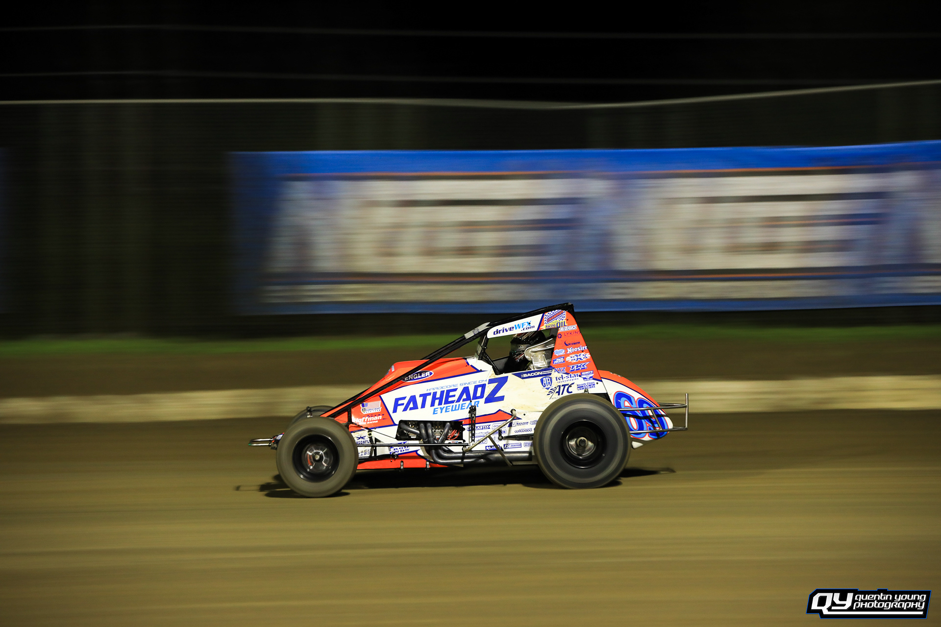#69 Brady Bacon. Bubba Raceway Park USAC Sprints. 2/12/21.