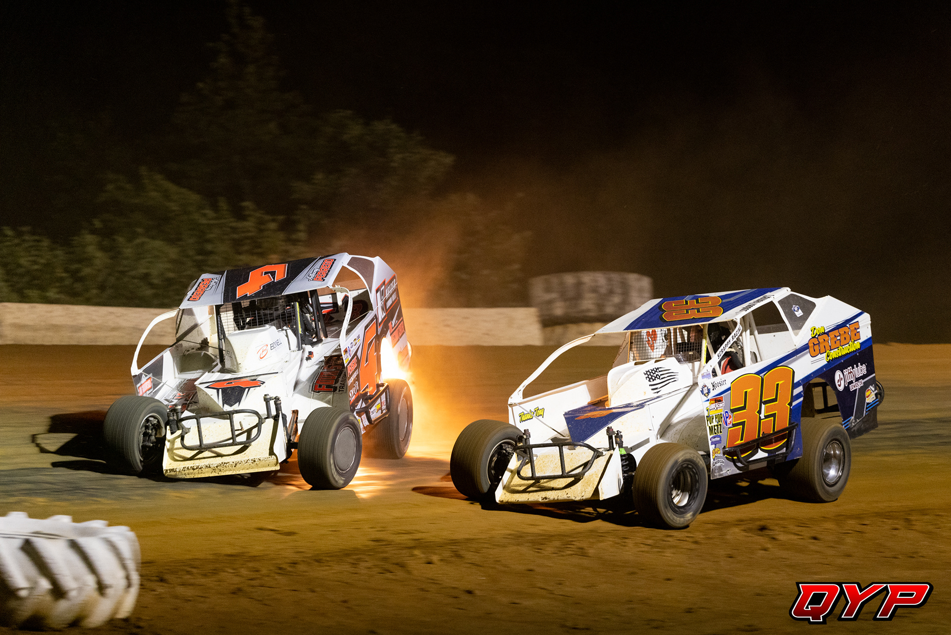 #4 Anthony Perrego. #33 Louden Reimert. Big Diamond Speedway SDS. 7/13/22