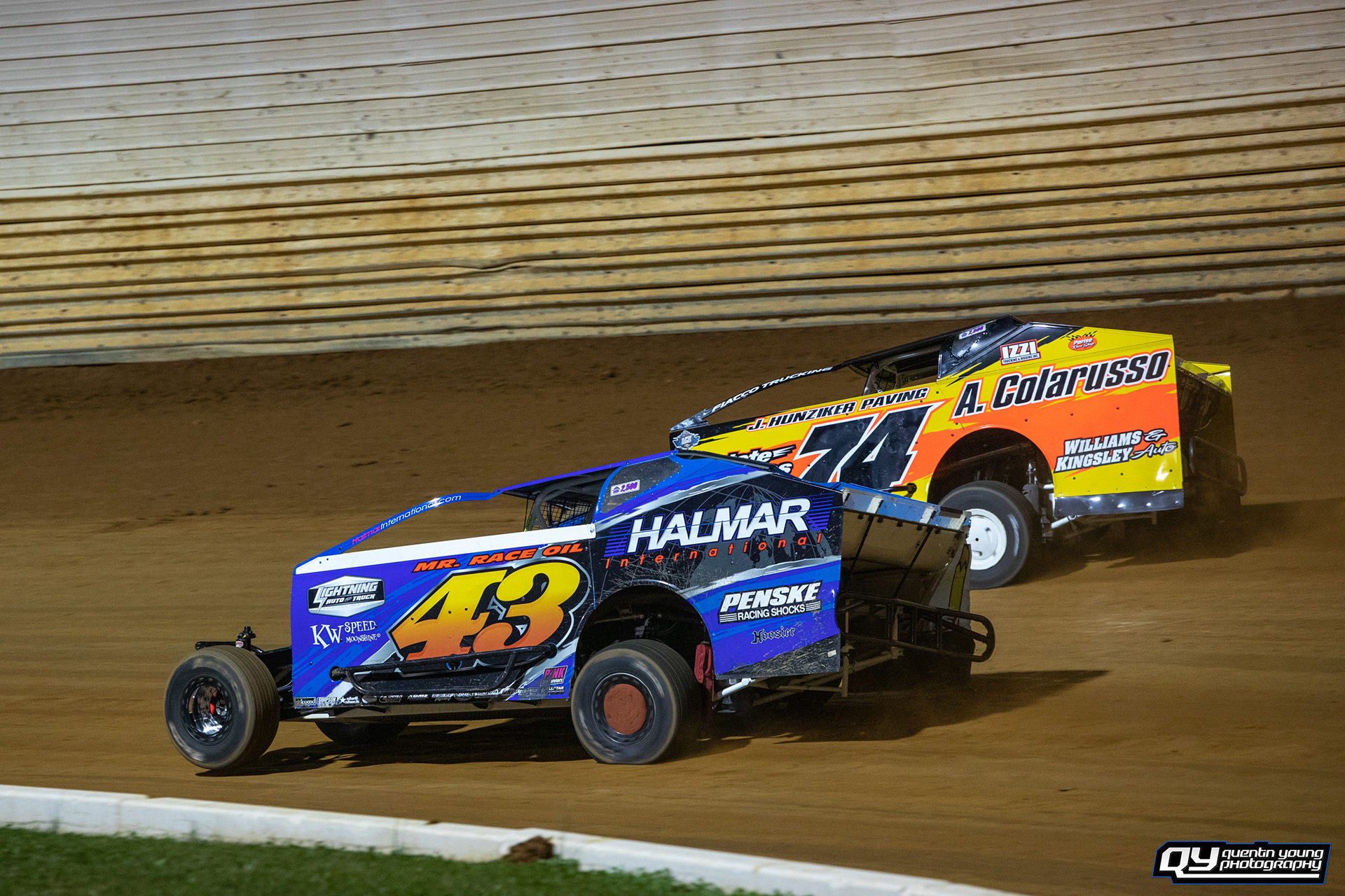 #43 Jimmy Horton. #74 JR Heffner. Port Royal Speedway STSS. 10/16/21