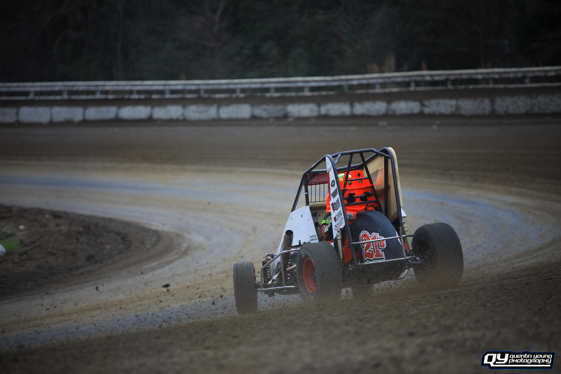 #21B Trey Gropp. Bubba Raceway Park USAC Midgets. 2/6/21