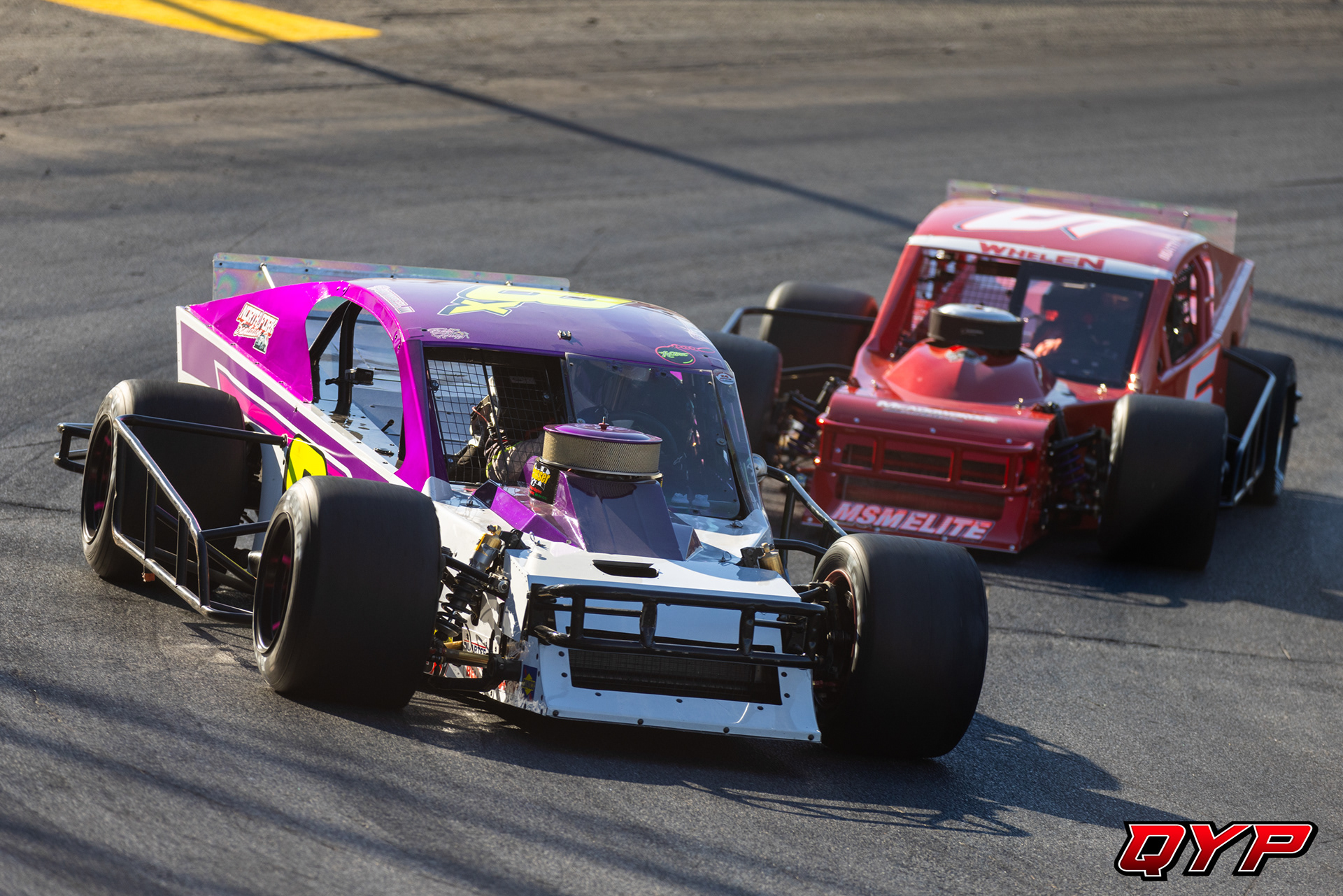 #8x Eddie Brunnkoelzl. #5 John Beatty. Riverhead Raceway. 11/16/24