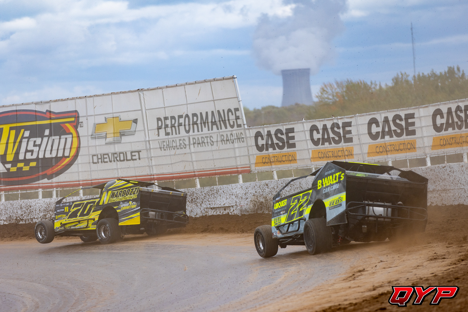 #22 Brandon Walters. #70A Alex Payne. Oswego Speedway 358 Modifieds. 10/9/23