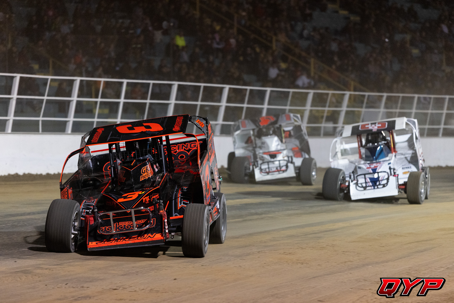 #3J Marc Johnson. #3RS Tim Fuller. #4 Anthony Perrego. Oswego Speedway SDW. 10/6/22