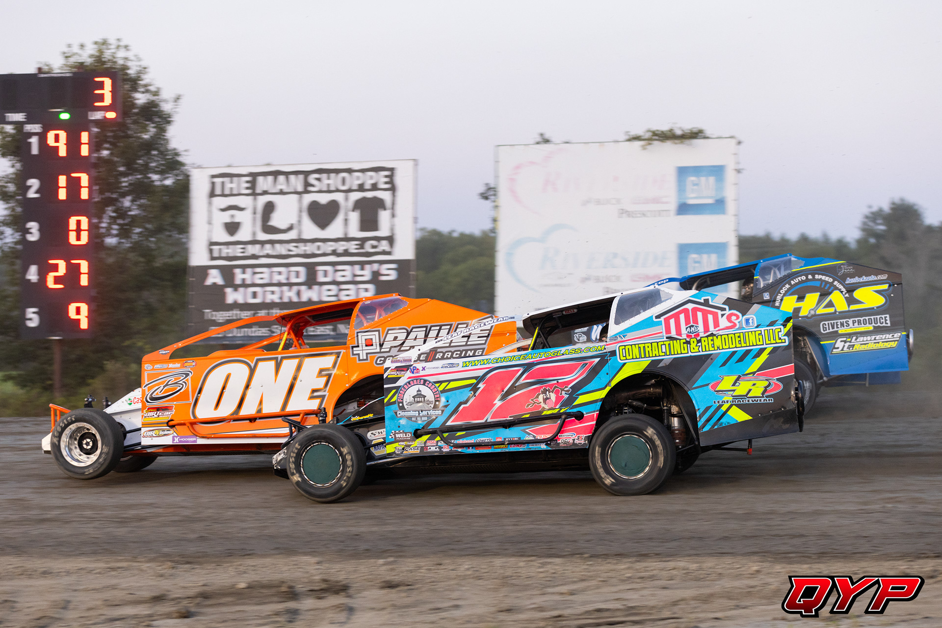 #17 Marcus Dinkins. #ONE David Hebert. #9S Matt Sheppard. Brockville Ontario Speedway SDS. 9/5/24
